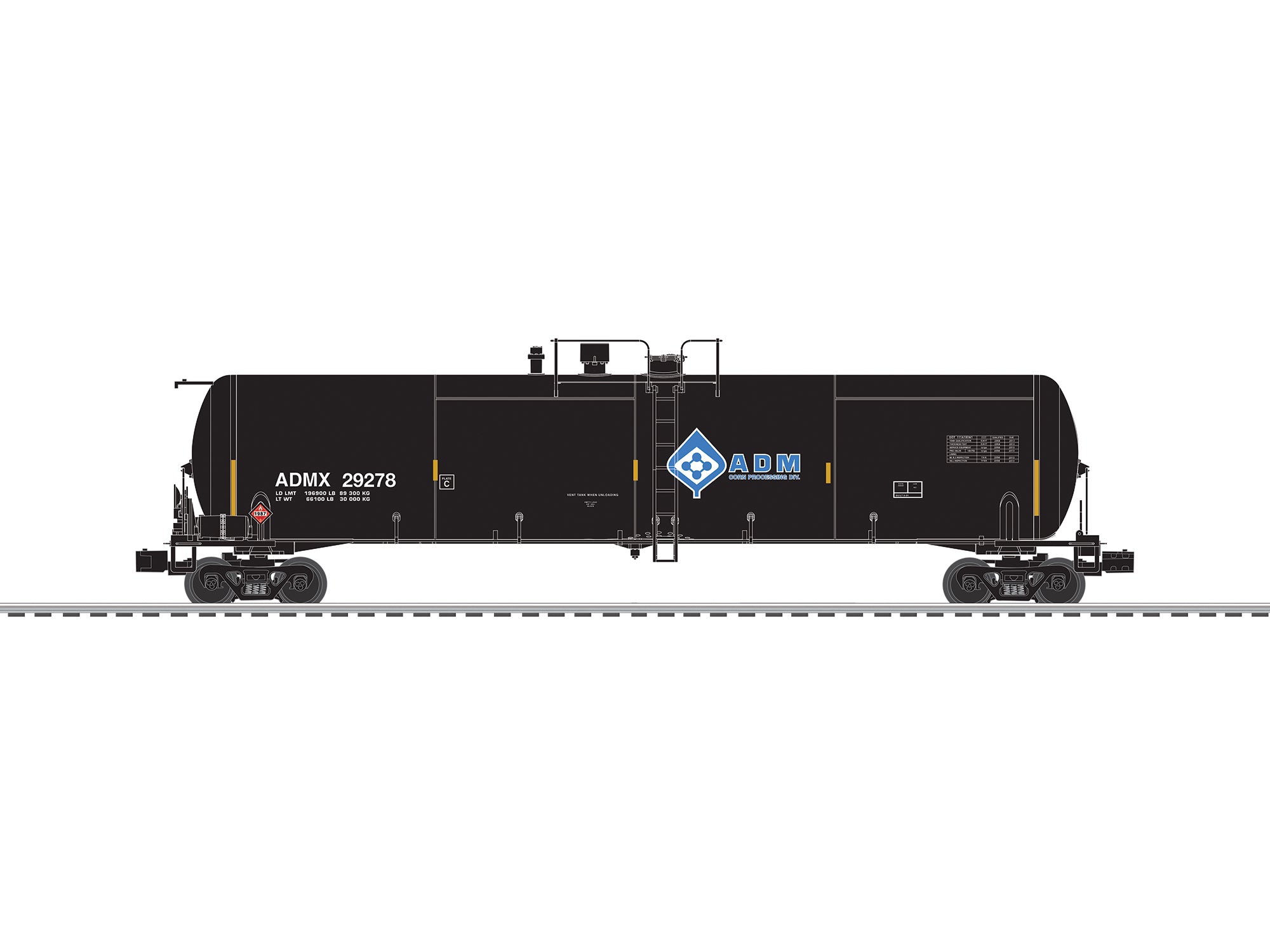 Lionel 2626540 - Ethanol Tank Car "ADM" (3-Car) Set A