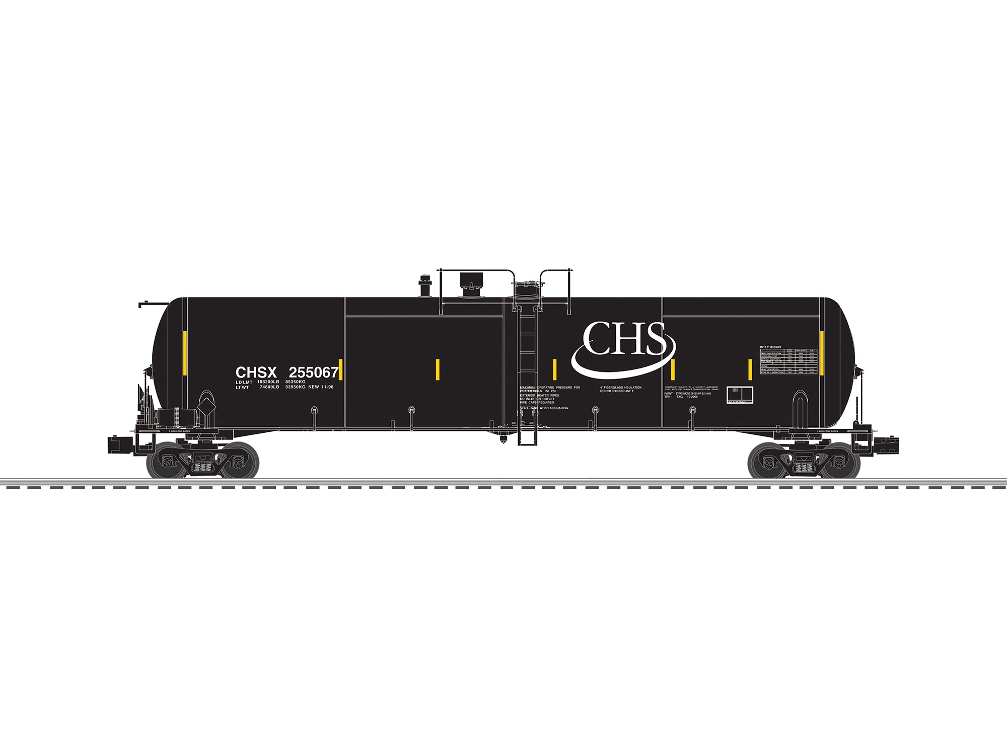 Lionel 2626550 - Ethanol Tank Car "CHS" (3-Car) Set A