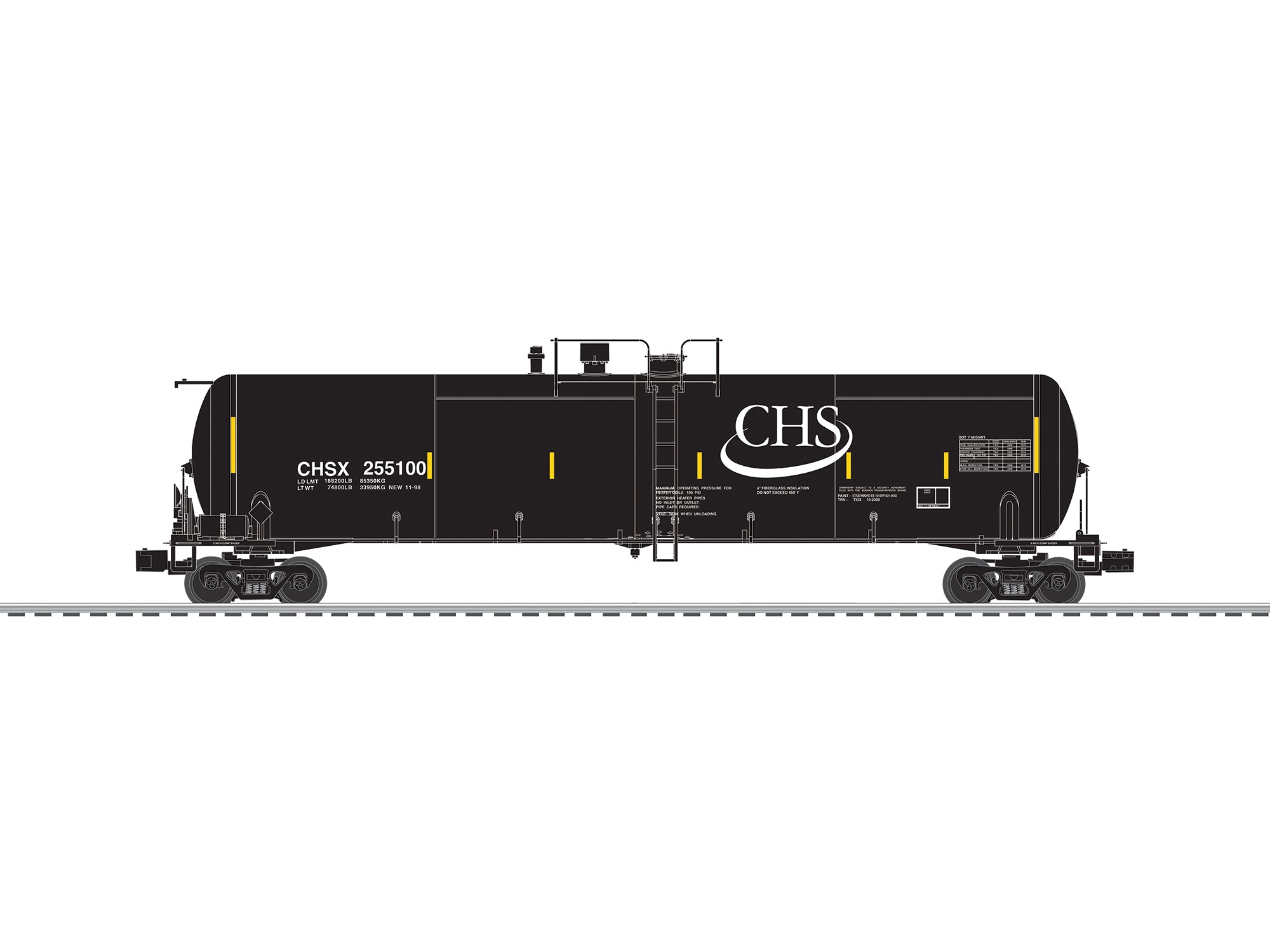 Lionel 2626555 - Ethanol Tank Car "CHS" (3-Car) Set B