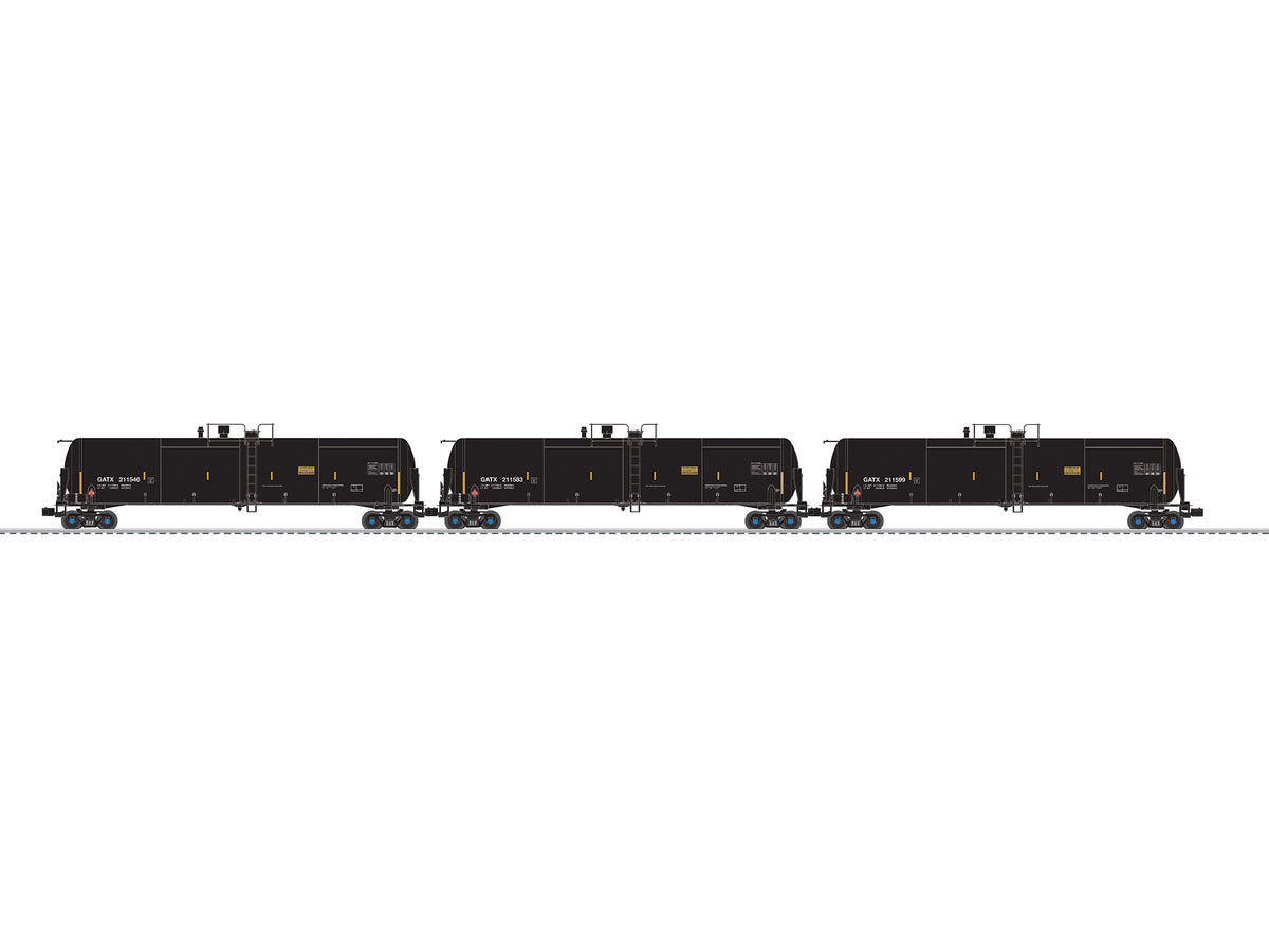 Lionel 2626560 - Ethanol Tank Car "GATX" (3-Car) Set A - MrMuffin'sTrains