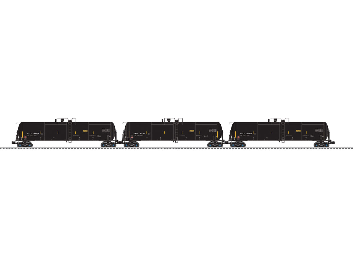 Lionel 2626565 - Ethanol Tank Car "GATX" (3-Car) Set B - MrMuffin'sTrains