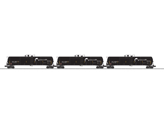 Lionel 2626570 - Ethanol Tank Car "Global" (3-Car) Set A - MrMuffin'sTrains