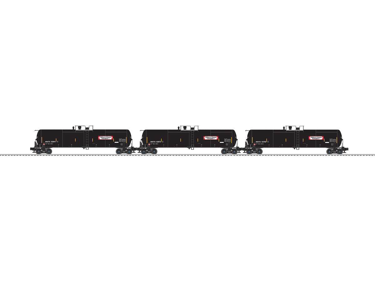 Lionel 2626590 - Ethanol Tank Car "Midwest" (3-Car) - MrMuffin'sTrains
