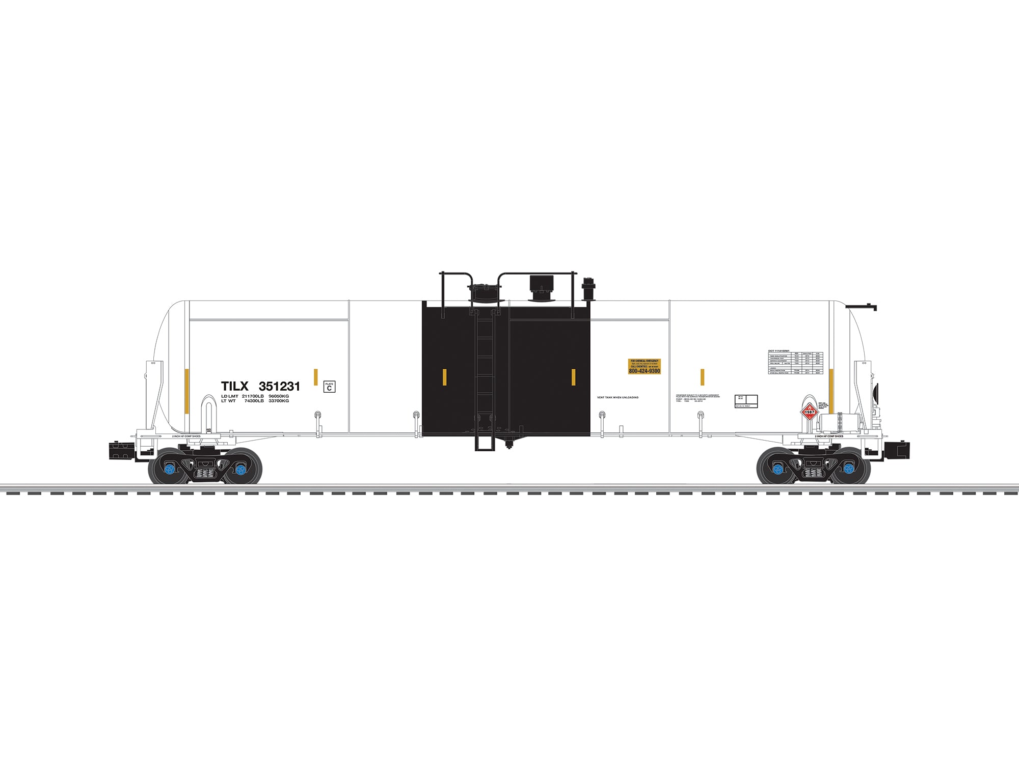 Lionel 2626600 - Ethanol Tank Car "TILX" (3-Car) Set A