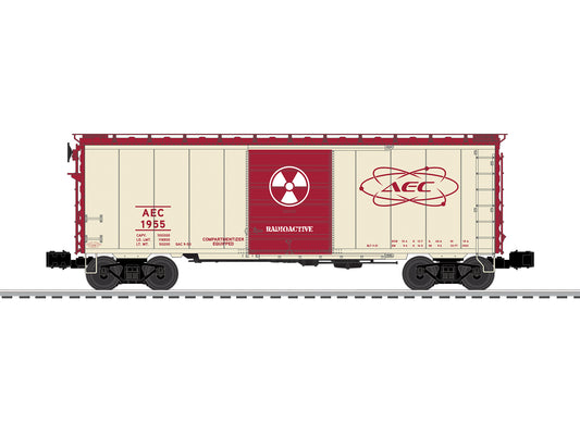 Lionel 2626620 - Boxcar "AEC" w/ Sounds #1955 (Radioactive)