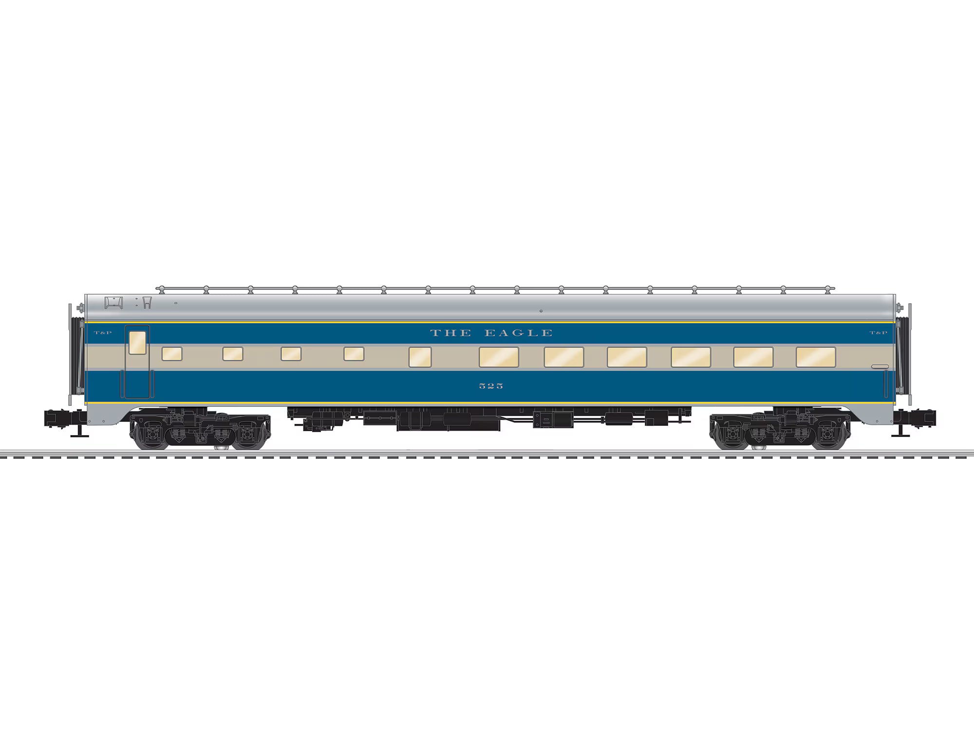 Lionel 2627180 - 18" Aluminum StationSounds Diner "Texas & Pacific"