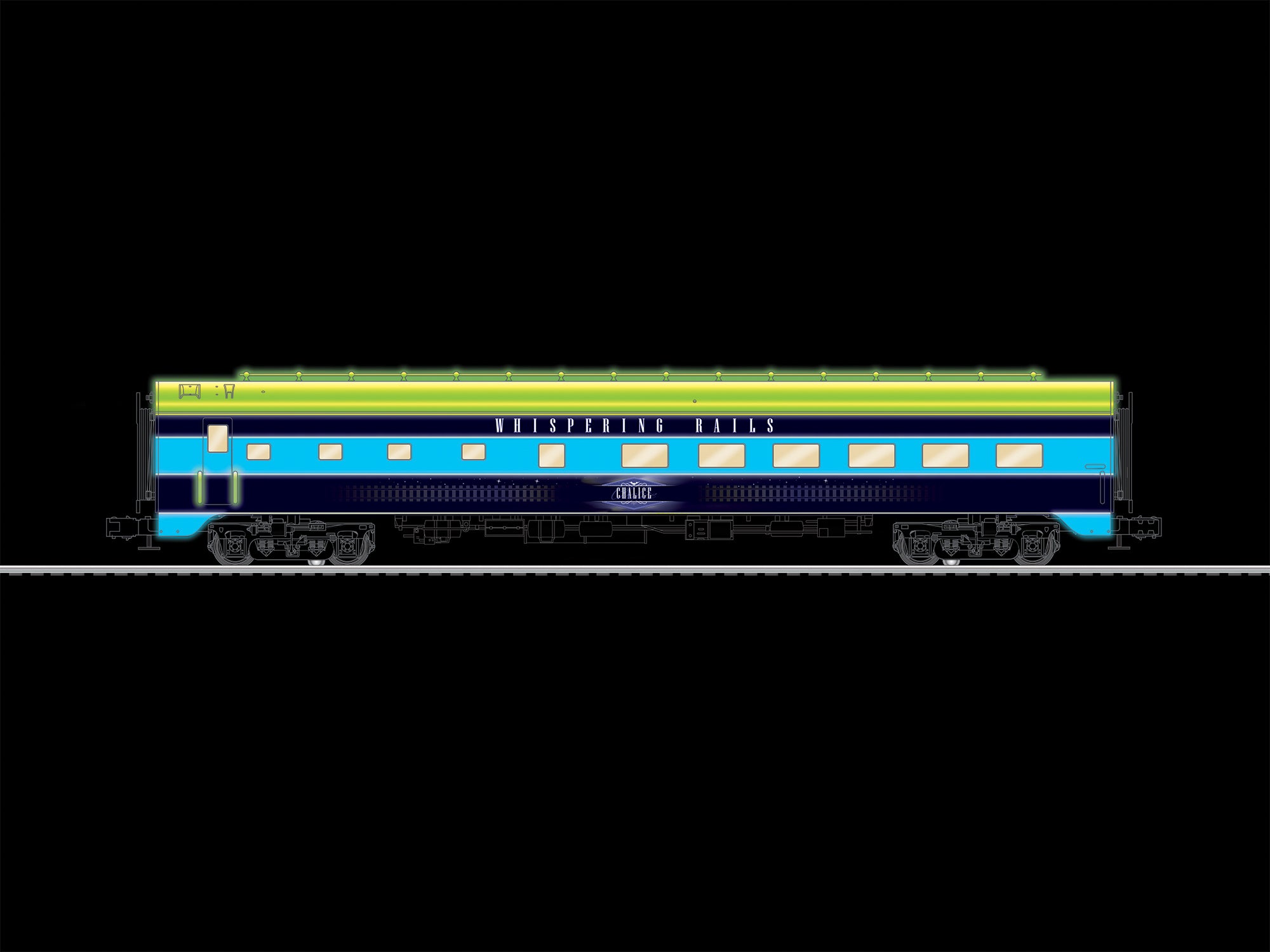 Lionel 2627250 - Whispering Rails Aluminum 18" StationSounds Diner