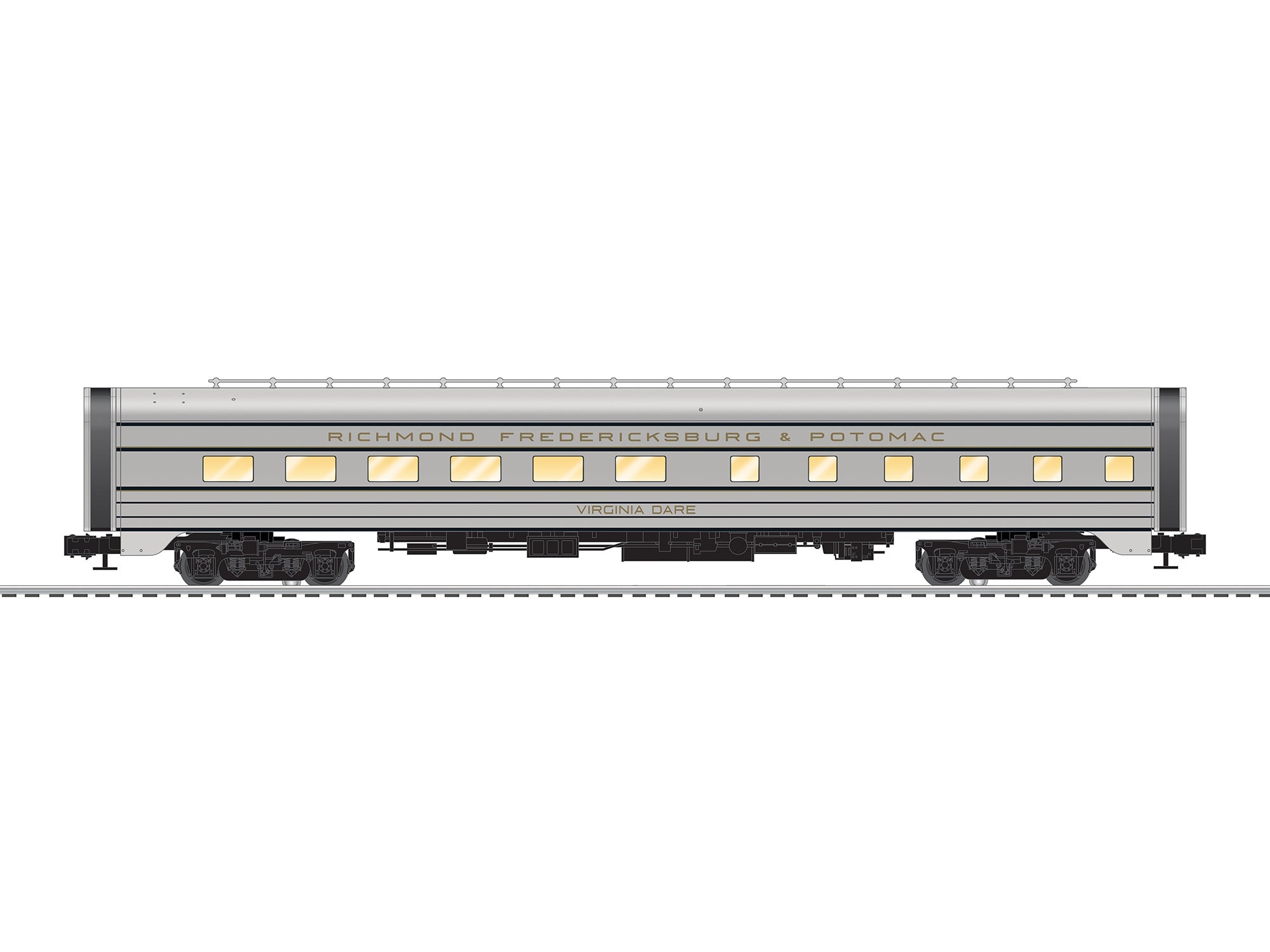Lionel 2627340 - 18" Aluminum StationSounds Diner "Richmond, Fredericksburg & Potomac"