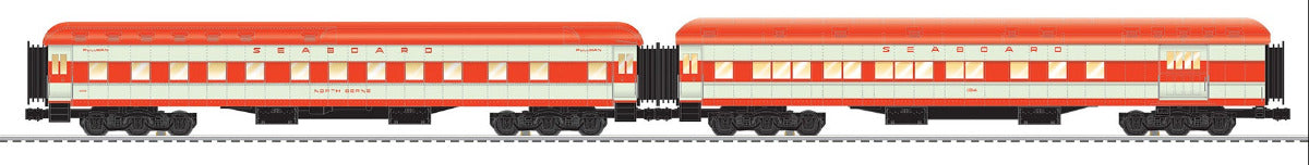 Lionel 2627350 - Orange Blossom Special - 18" Passenger Car "Seaboard Air Line" (2-Car) Set A - MrMuffin'sTrains