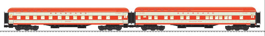 Lionel 2627360 - Orange Blossom Special - 18" Passenger Car "Seaboard Air Line" (2-Car) Set B - MrMuffin'sTrains