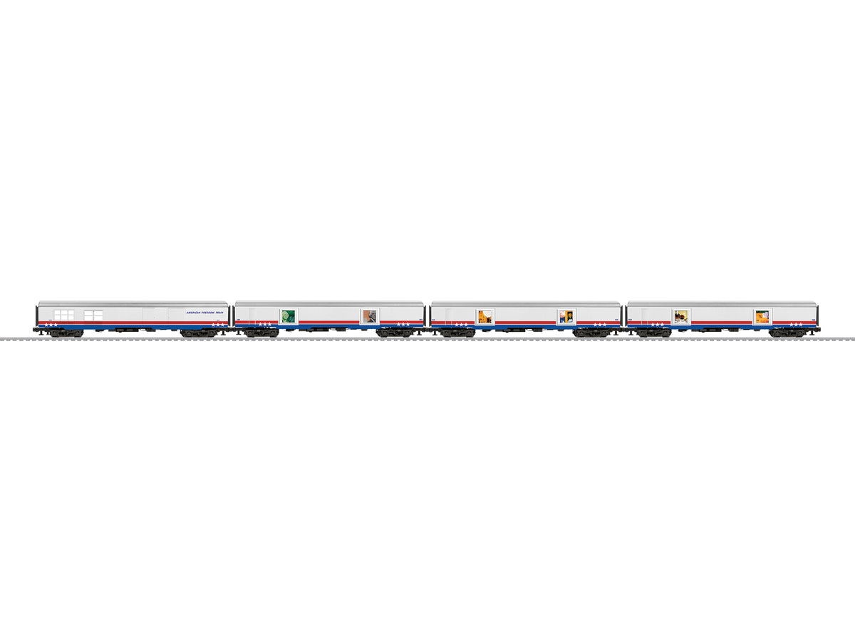 Lionel 2627440 - 250th Anniversary - Passenger Car Set "American Freedom Train" (4-Car) - MrMuffin'sTrains
