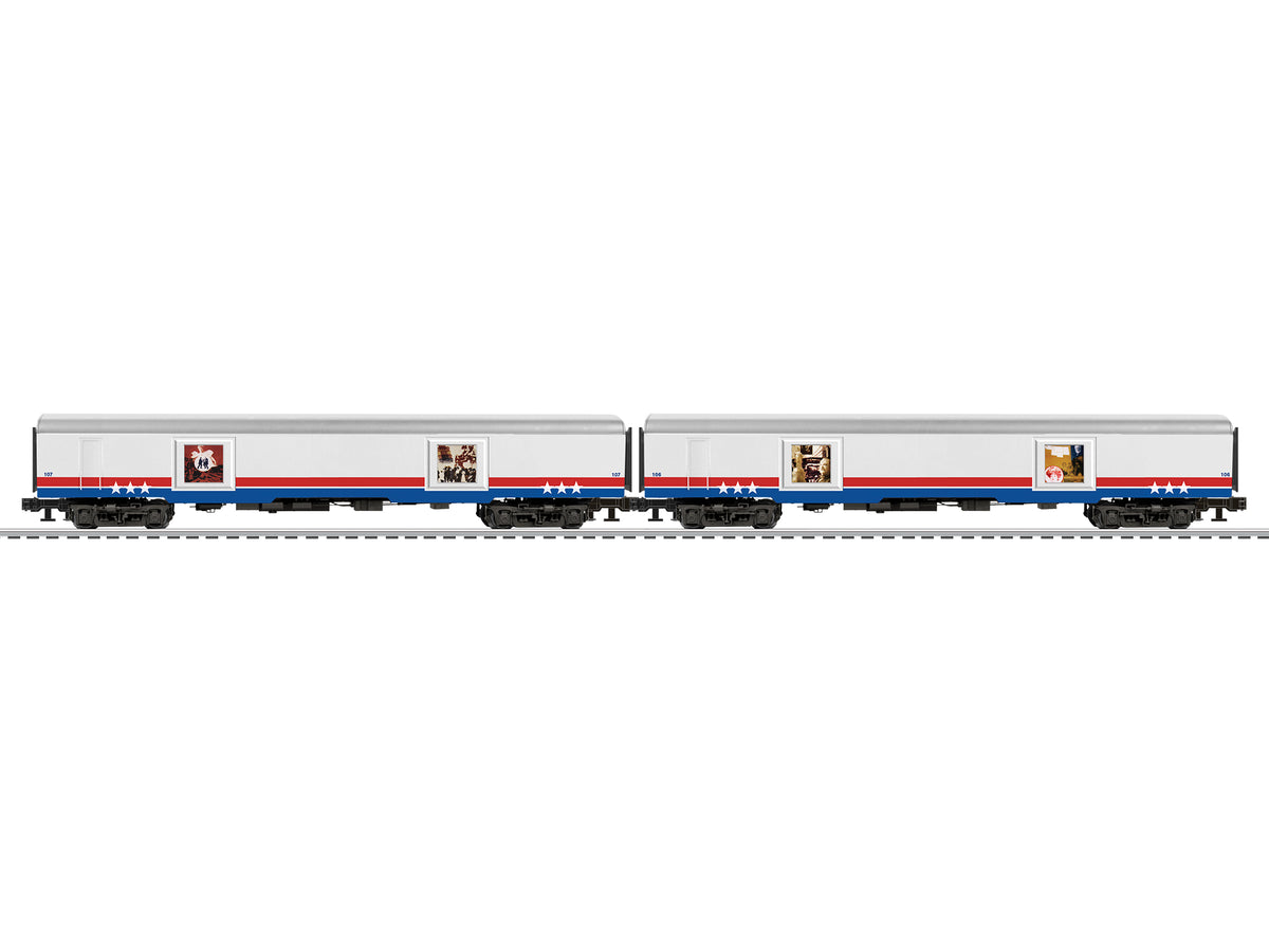 Lionel 2627460 - 250th Anniversary - Passenger Car Set "American Freedom Train" (2-Car) Set B - MrMuffin'sTrains