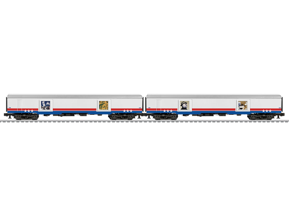 Lionel 2627470 - 250th Anniversary - Passenger Car Set "American Freedom Train" (2-Car) Set C - MrMuffin'sTrains