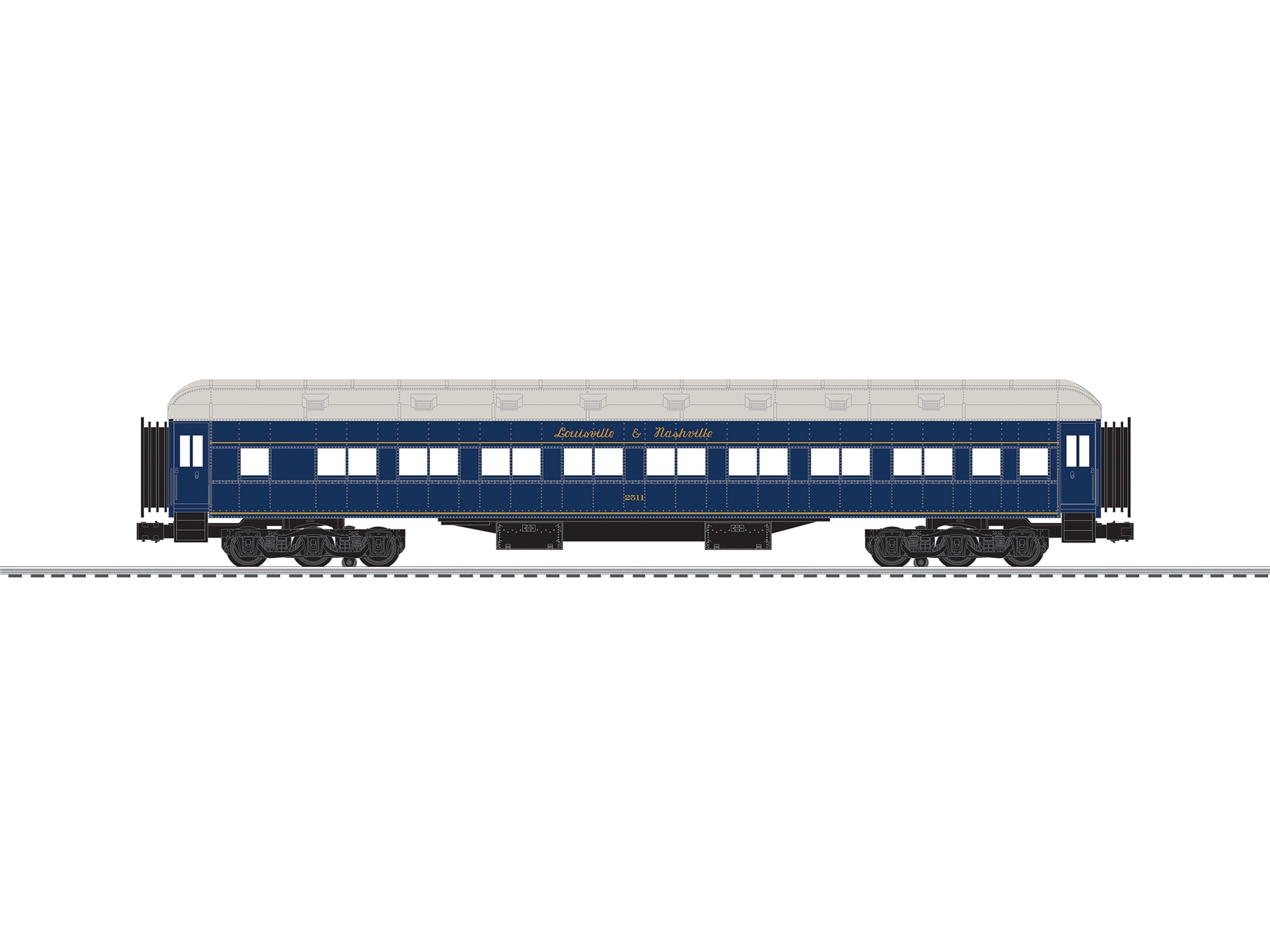 Lionel 2627800 - 18" Passenger Car "Louisville & Nashville" (2-Car) Set B