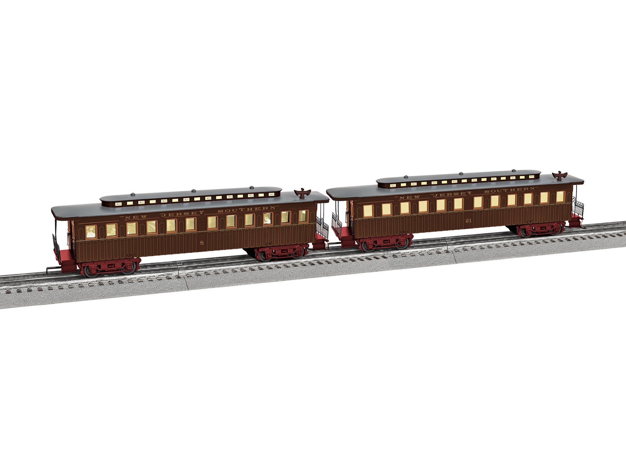 Lionel 2627880 - 1860s Coach Car "New Jersey Southern" w/ Sound (2-Car)