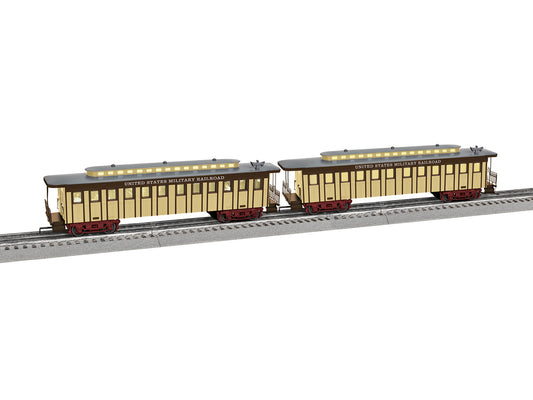 Lionel 2627890 - 1860s Coach Car "U.S. Military Railroad" (2-Car)