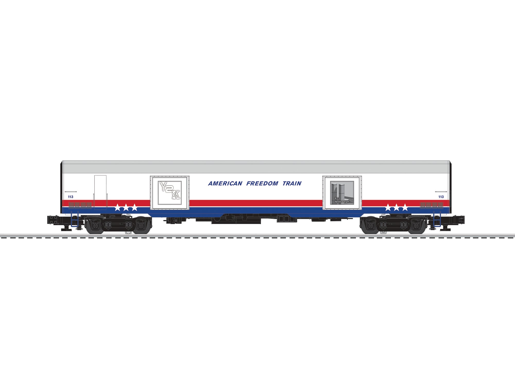 Lionel 2627910 - American Freedom Train 250 Exhibit Cars 4 Pack