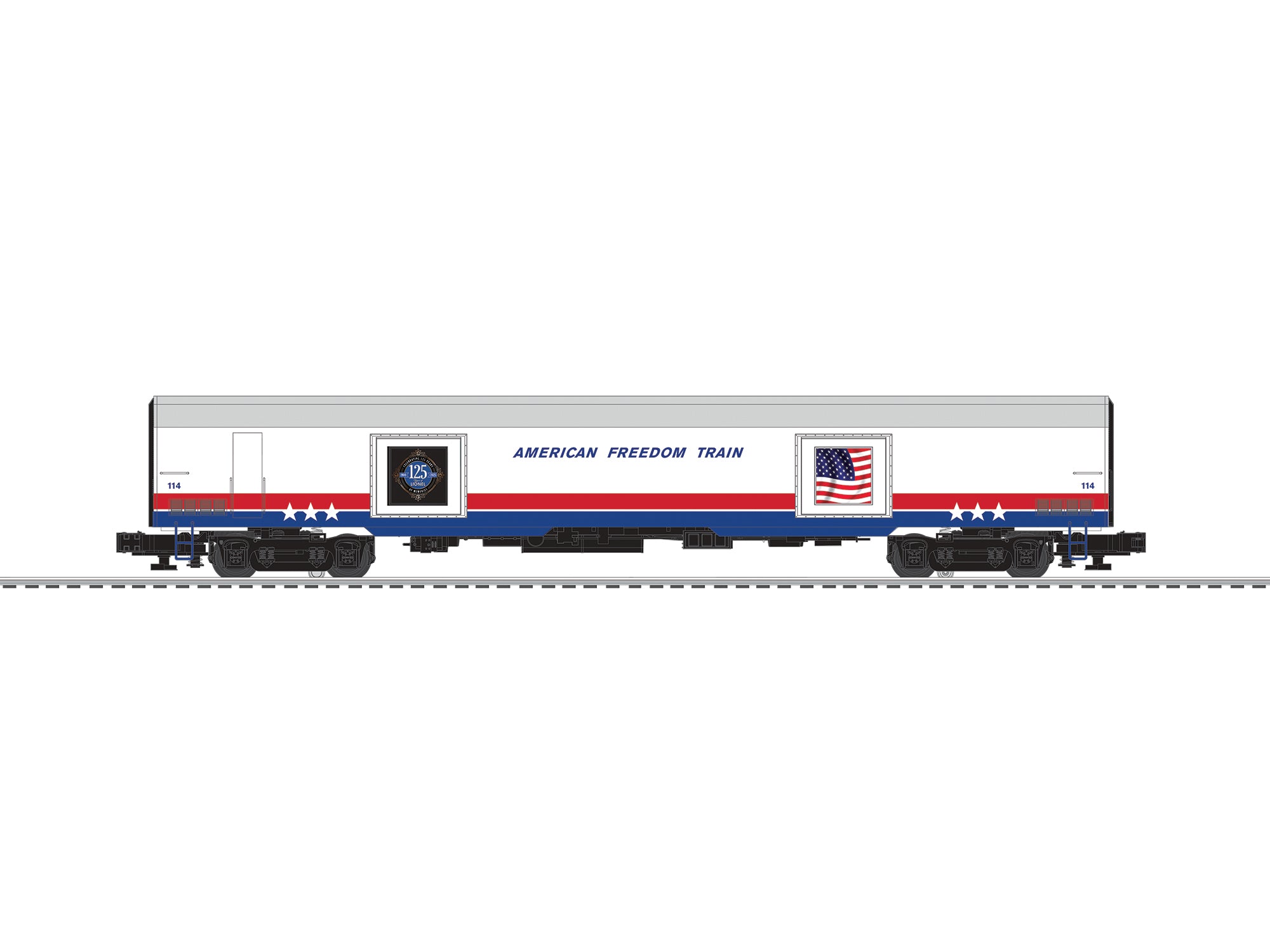 Lionel 2627910 - American Freedom Train 250 Exhibit Cars 4 Pack