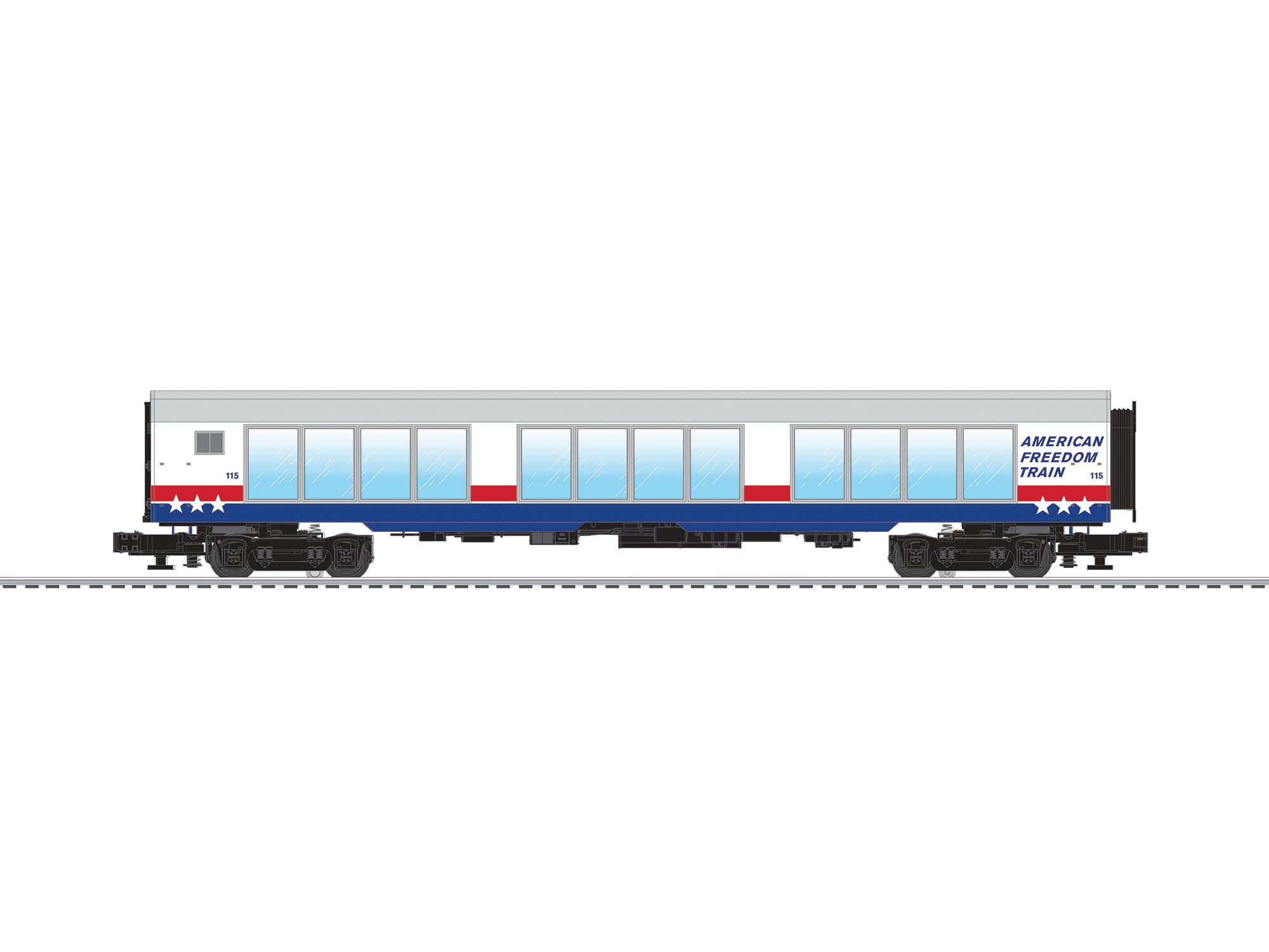 Lionel 2627910 - American Freedom Train 250 Exhibit Cars 4 Pack