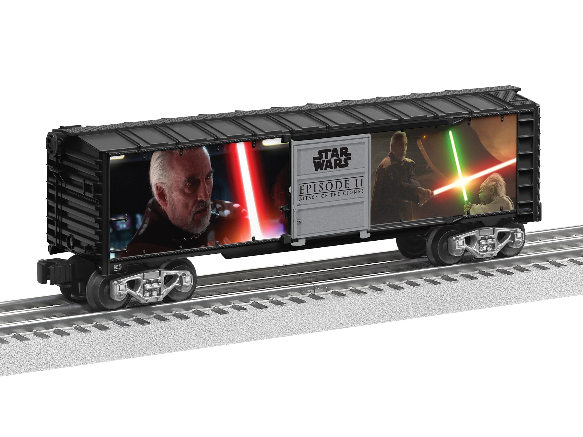 Lionel 2628140 - Star Wars - Lightsaber Series Illuminated Boxcar "Yoda v. Dooku"
