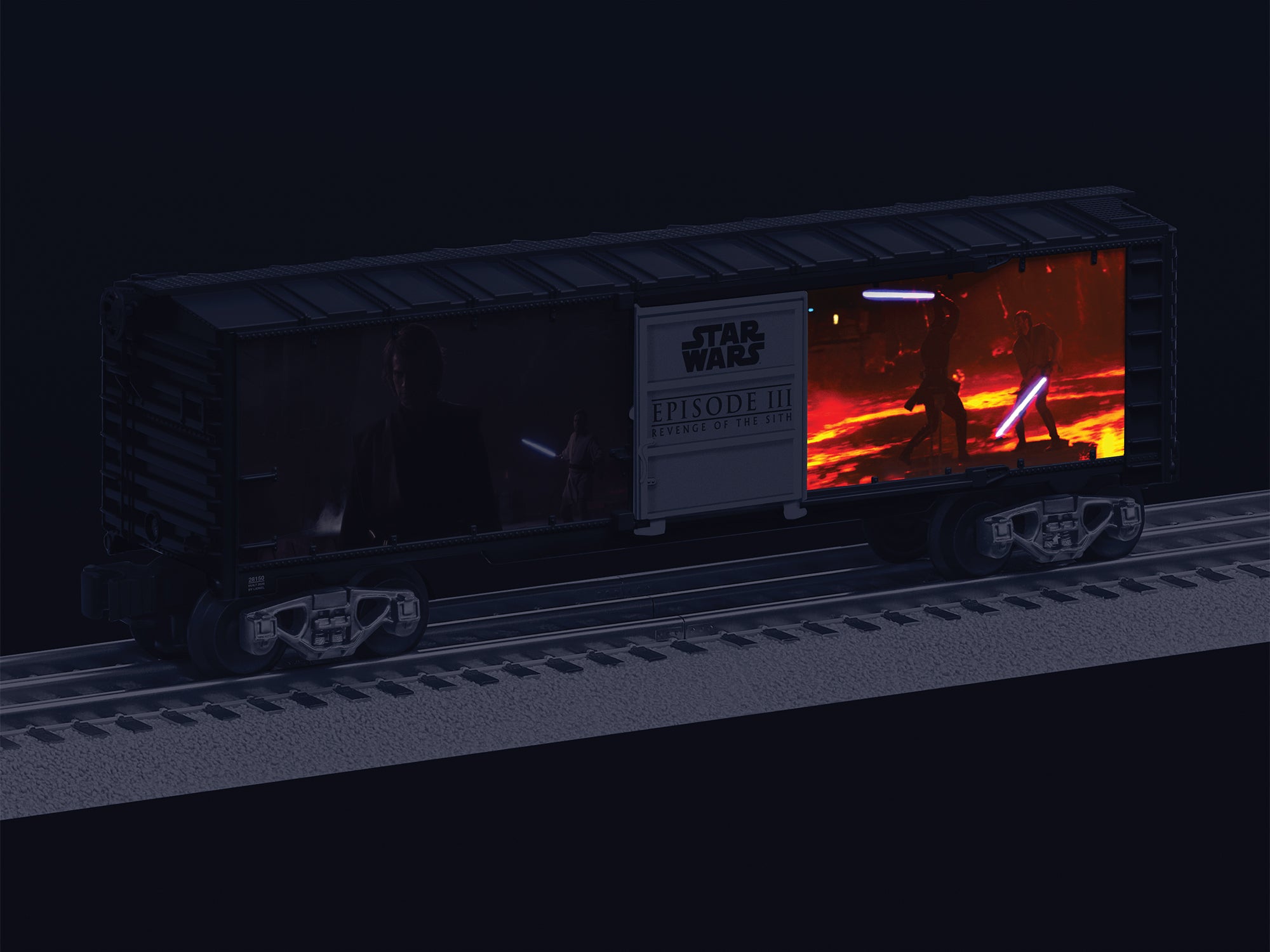 Lionel 2628150 - Star Wars - Lightsaber Series Illuminated Boxcar "Anakin Skywalker v. Obi-Wan Kenobi"