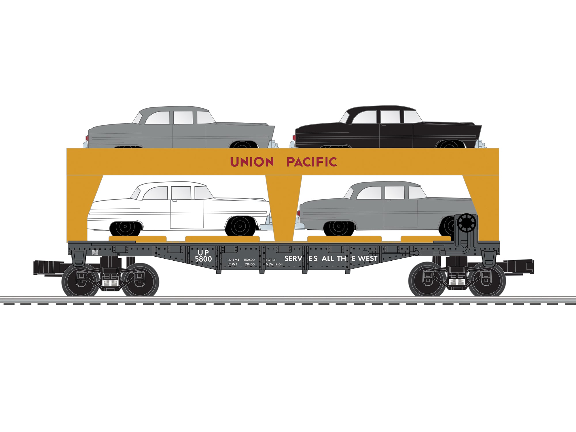 Lionel 2628280 - Auto-Loader "Union Pacific" w/ Cars
