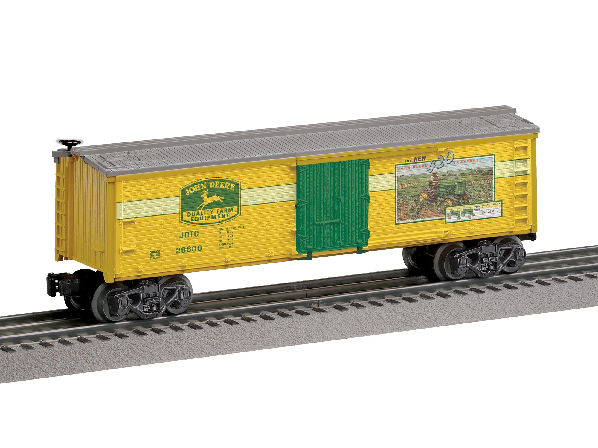 Lionel 2628600 - John Deere - Reefer Car "Tractor"