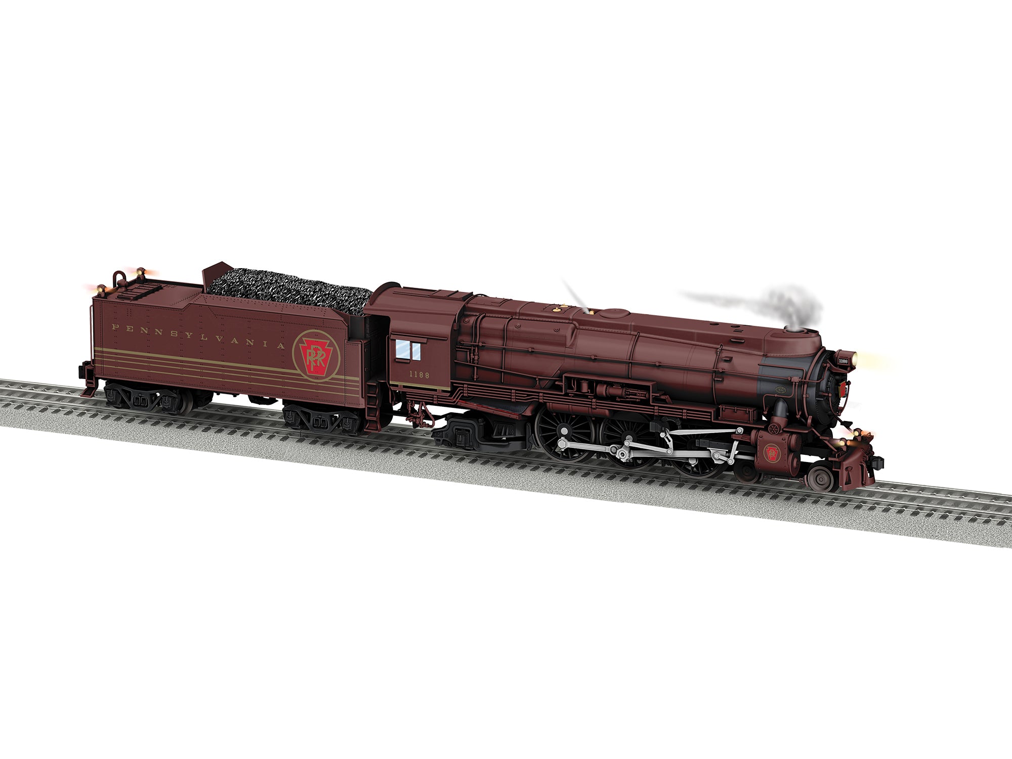 Lionel 2631130 - Brass Hybrid Pennsylvania LEGACY K4 #1188 - red fantasy scheme