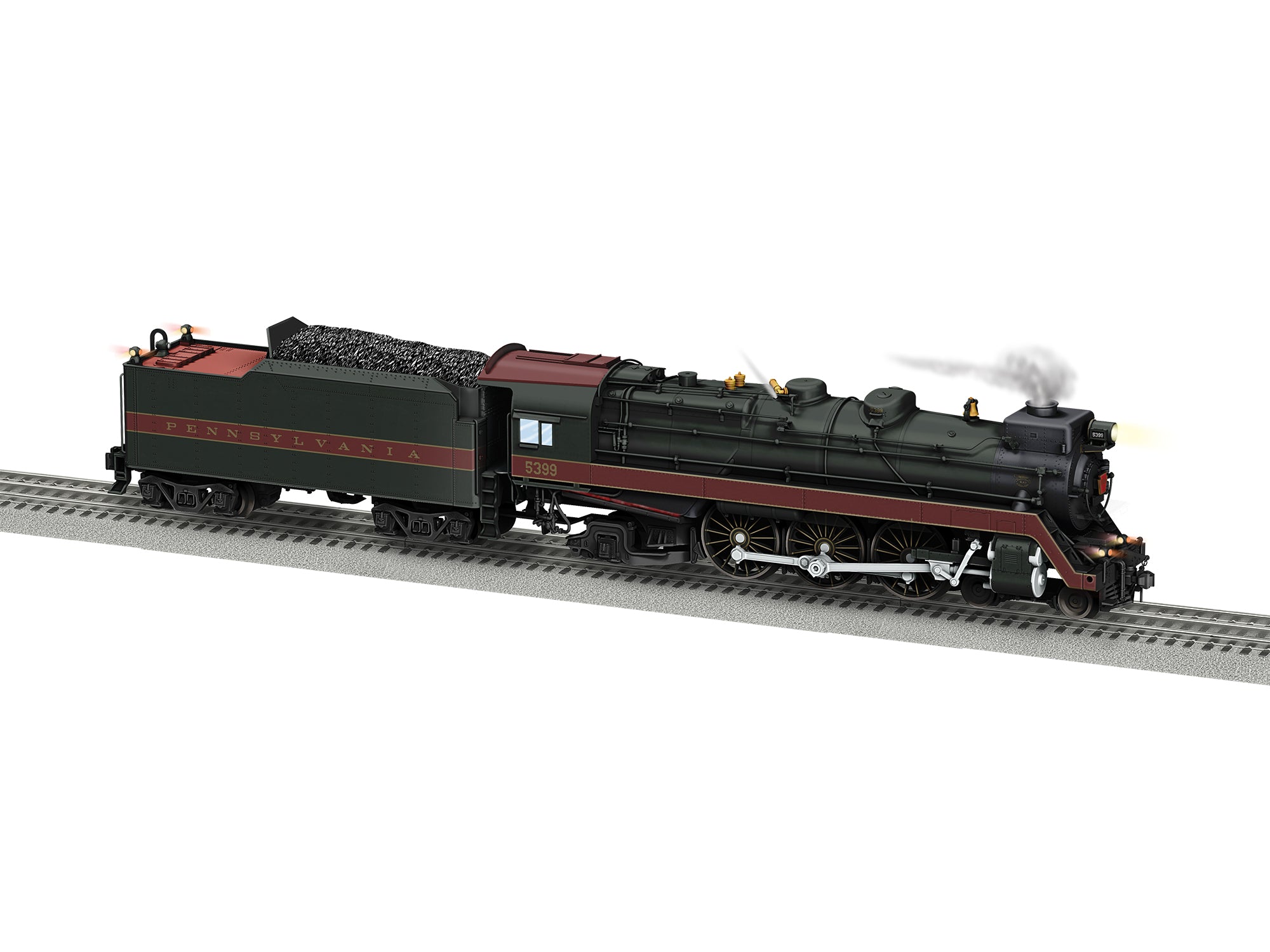 Lionel 2631150 - Brass Hybrid Pennsylvania LEGACY K4 #5399 - black/red fantasy scheme