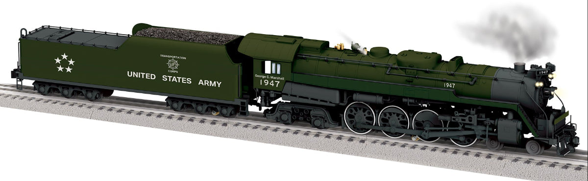 Lionel 2631720 - Legacy - T1 Steam Locomotive "U.S. Army" #1947 (General George C Marshall) - Custom Run for MrMuffin'sTrains