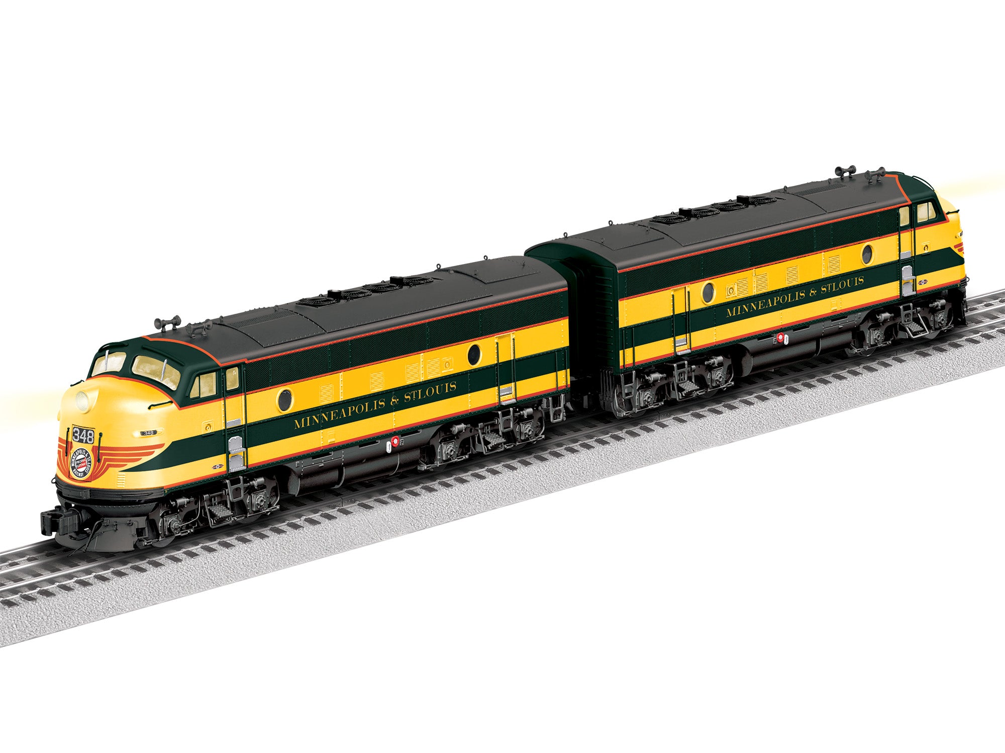 Lionel 2633210 - Legacy F3 AA Diesel Set "Minneapolis & St. Louis" #348A/348C