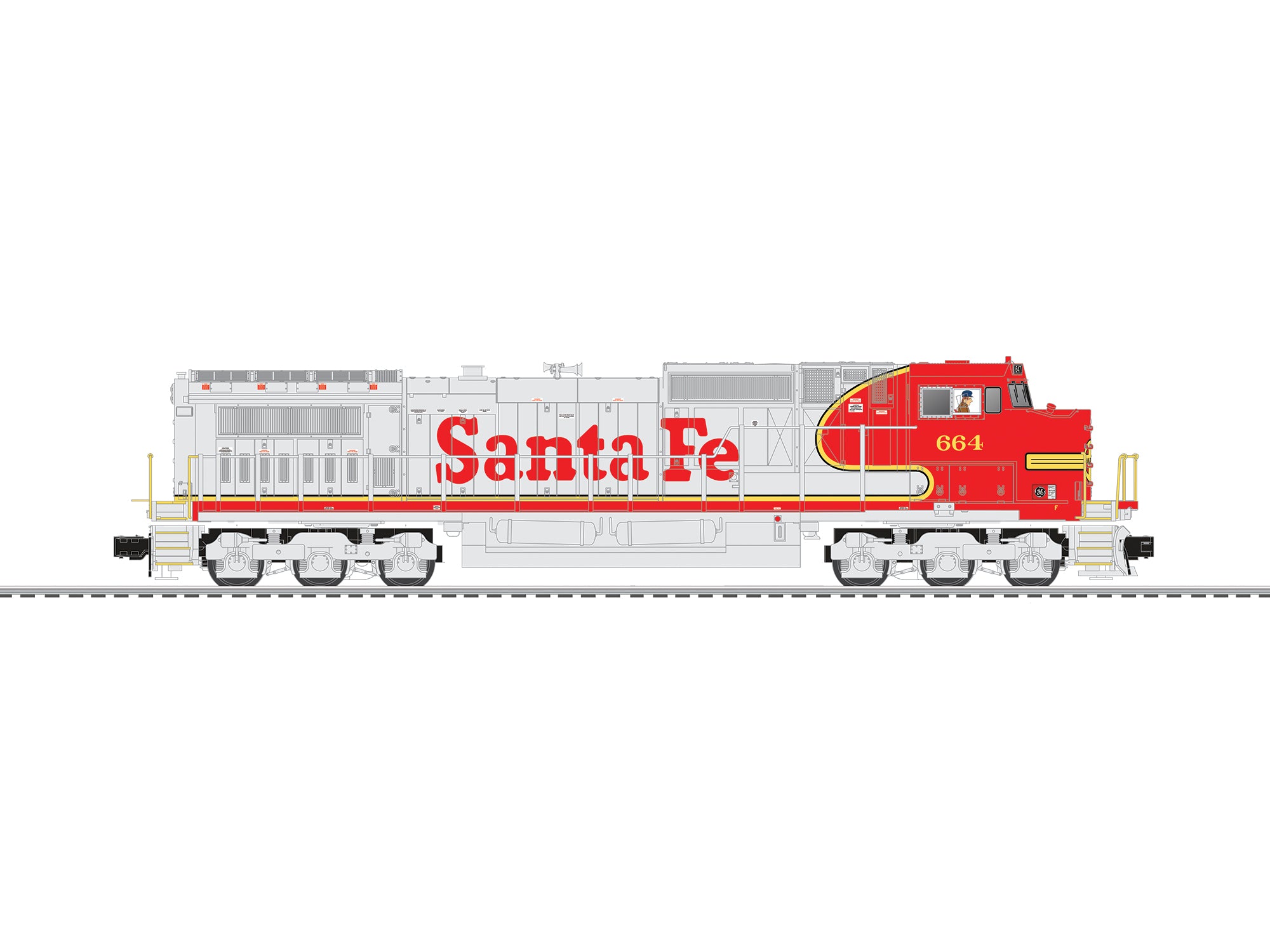 Lionel 2633522 - Santa Fe LEGACY C44-9W #664