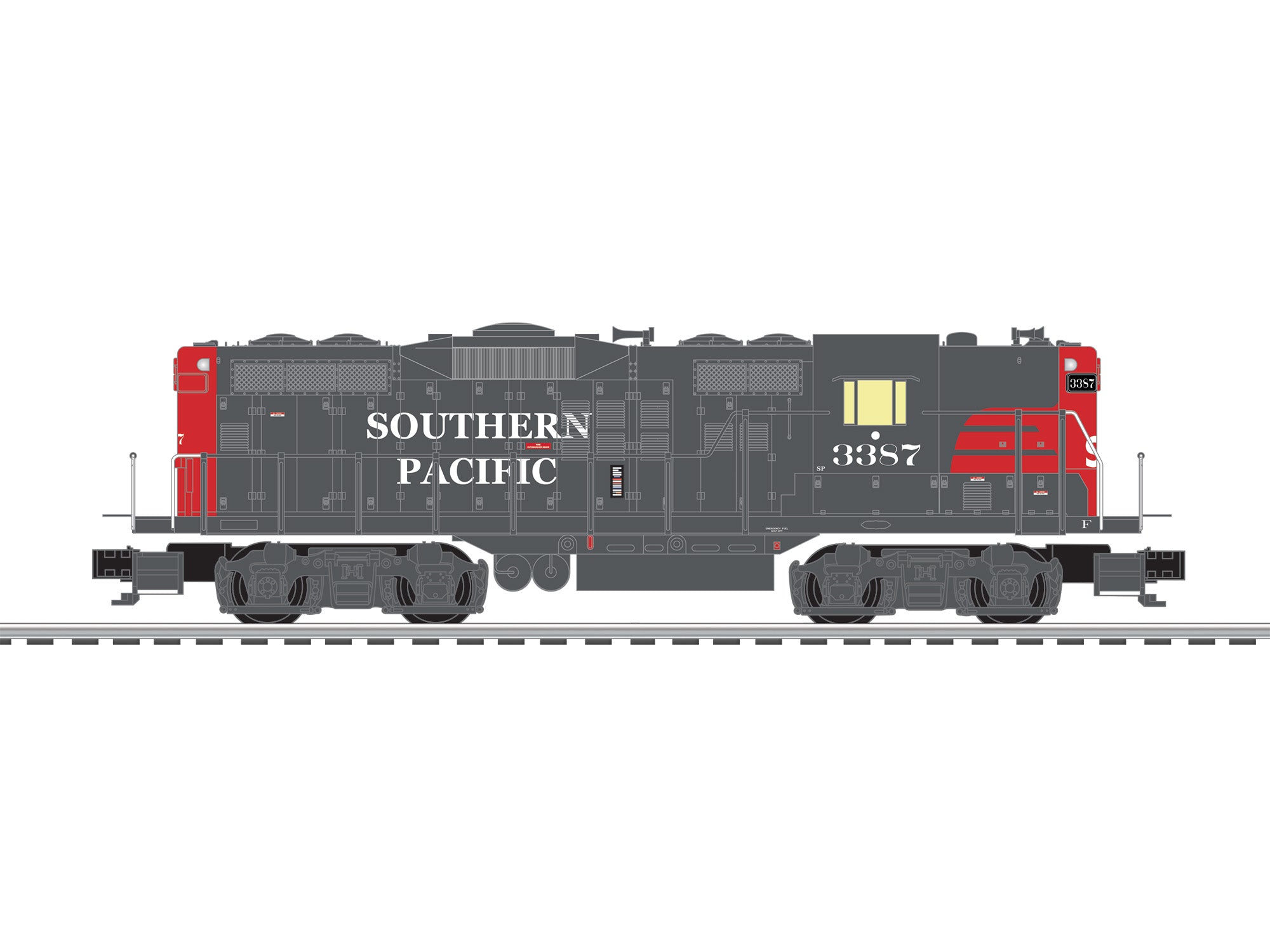 Lionel 2634090 - LionChief+ 2.0 GP7 Diesel Locomotive "Southern Pacific" #3387