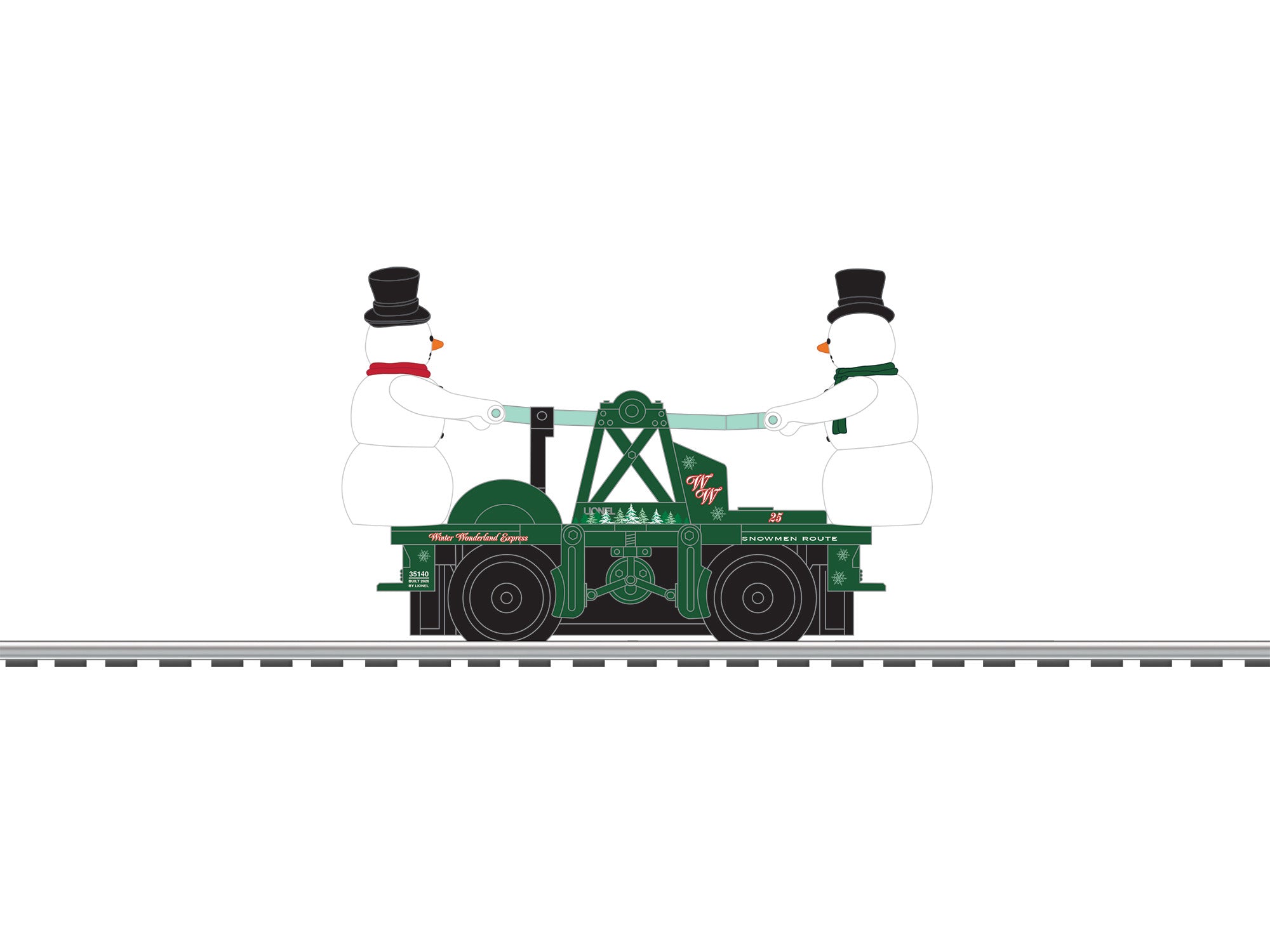 Lionel 2635140 - Escaping Snowmen Handcar