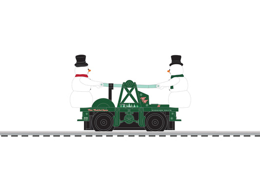 Lionel 2635140 - Handcar "Escaping Snowmen"