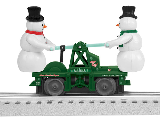 Lionel 2635140 - Handcar "Escaping Snowmen"