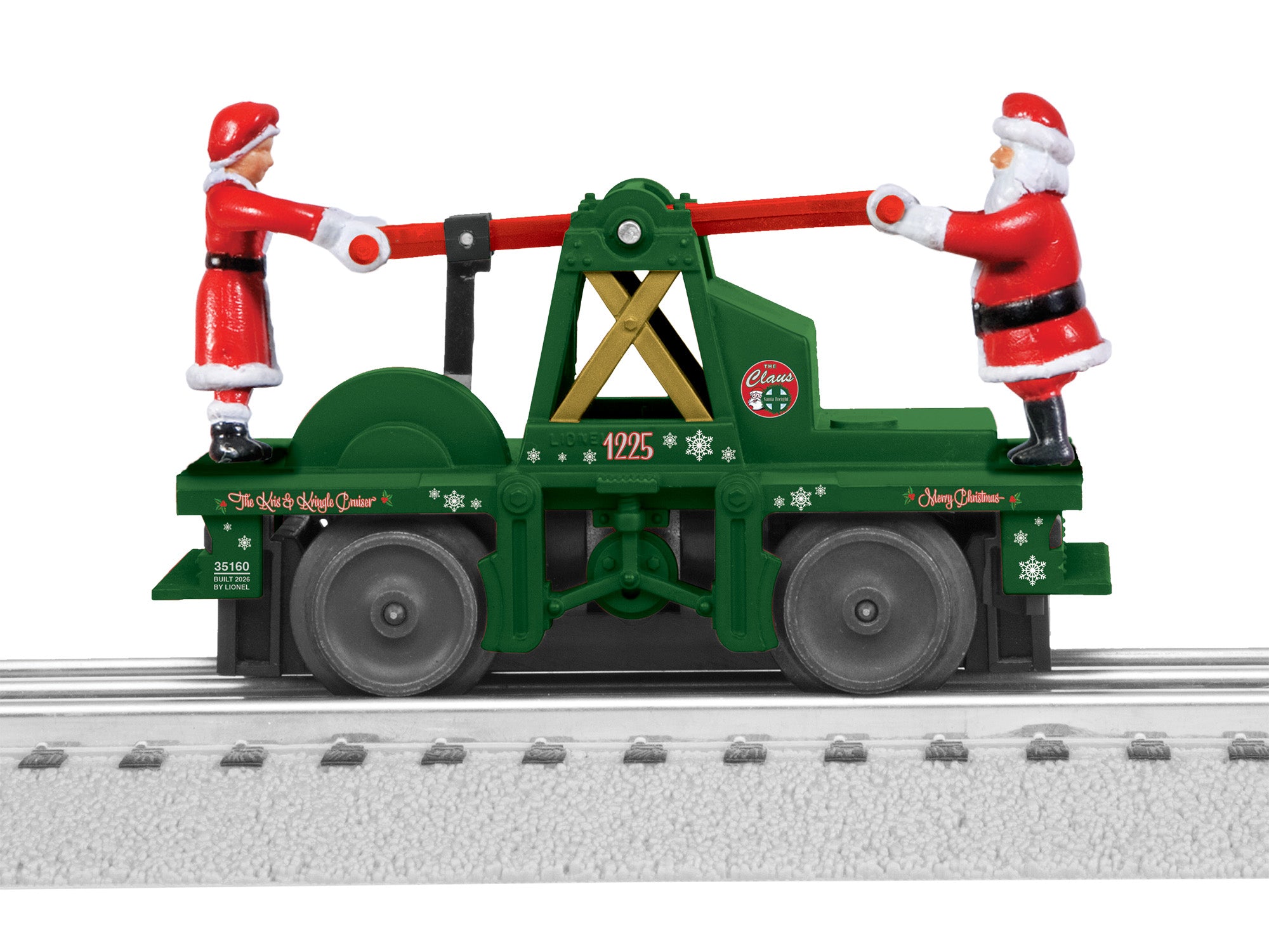 Lionel 2635160 - Santa and Mrs Claus Handcar