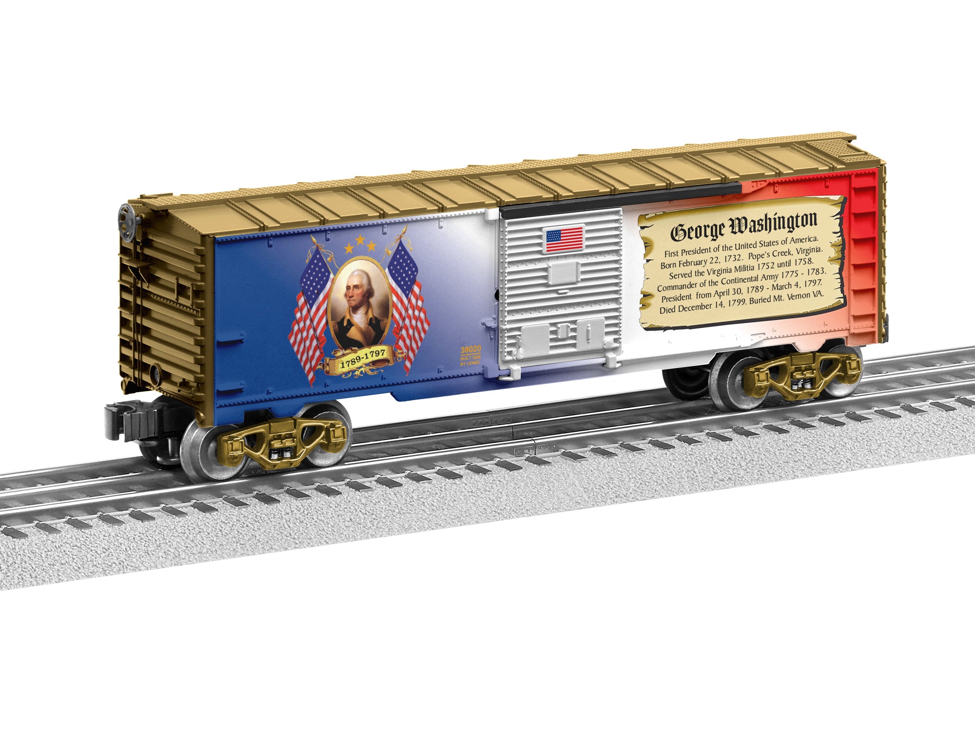 Lionel 2638020 - Presidents of the US Boxcar "George Washington"