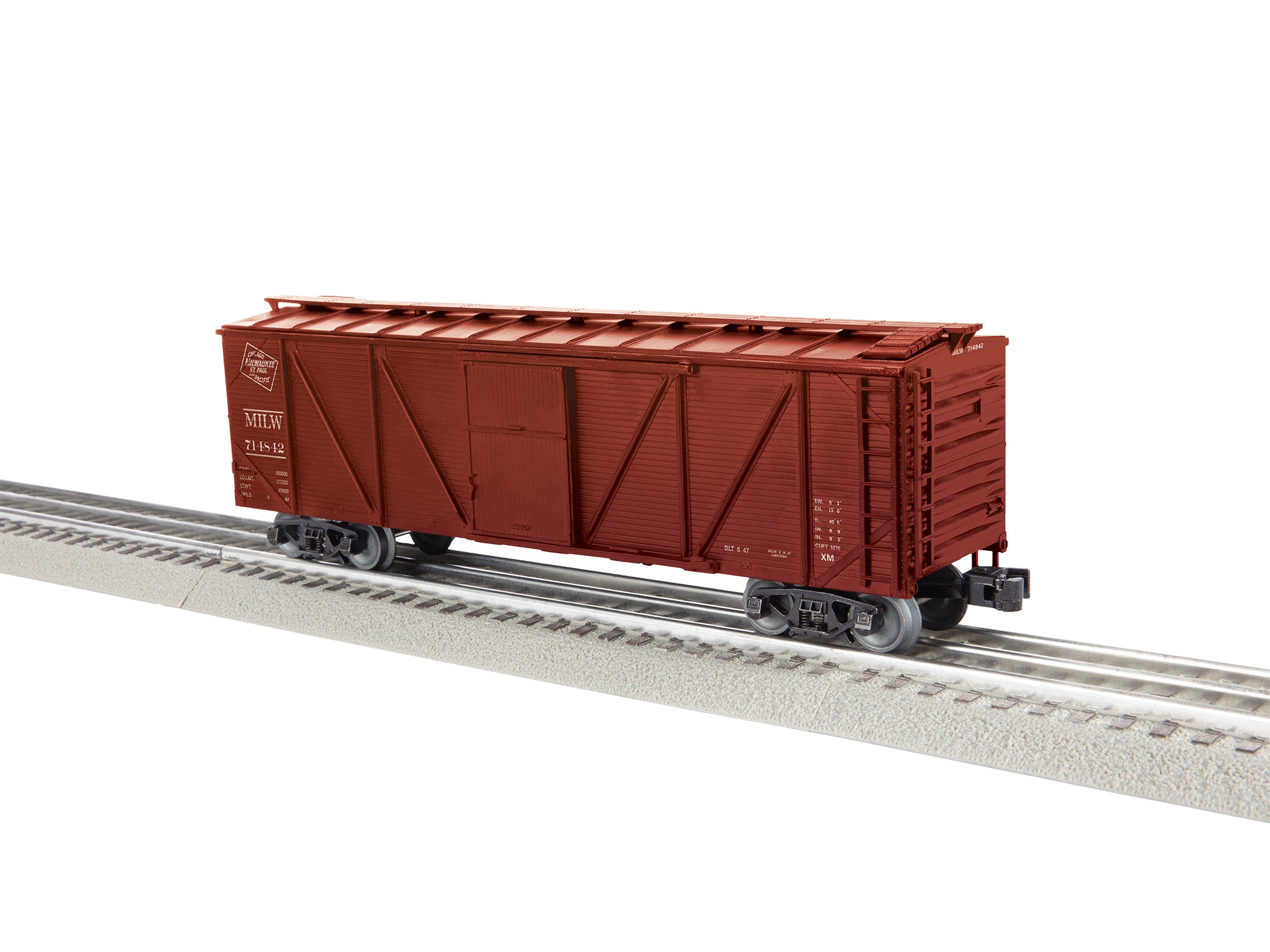 Lionel 2642101 - Milwaukee Road Single Sheath Boxcar #714842