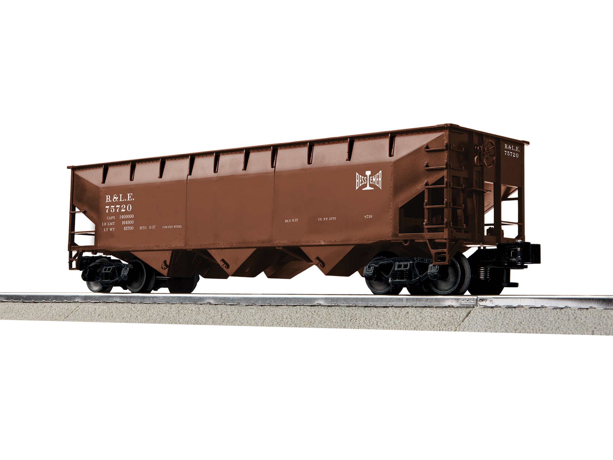 Lionel 2642149 - 3-Bay AAR Hopper Car "Bessemer & Lake Erie" #75270