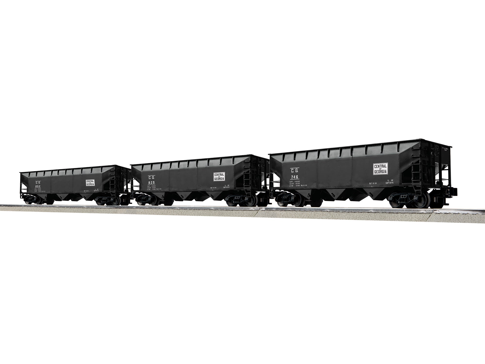 Lionel 2642150 - 3 Bay AAR Hopper Car "Central of Georgia" (3-Car) Set A