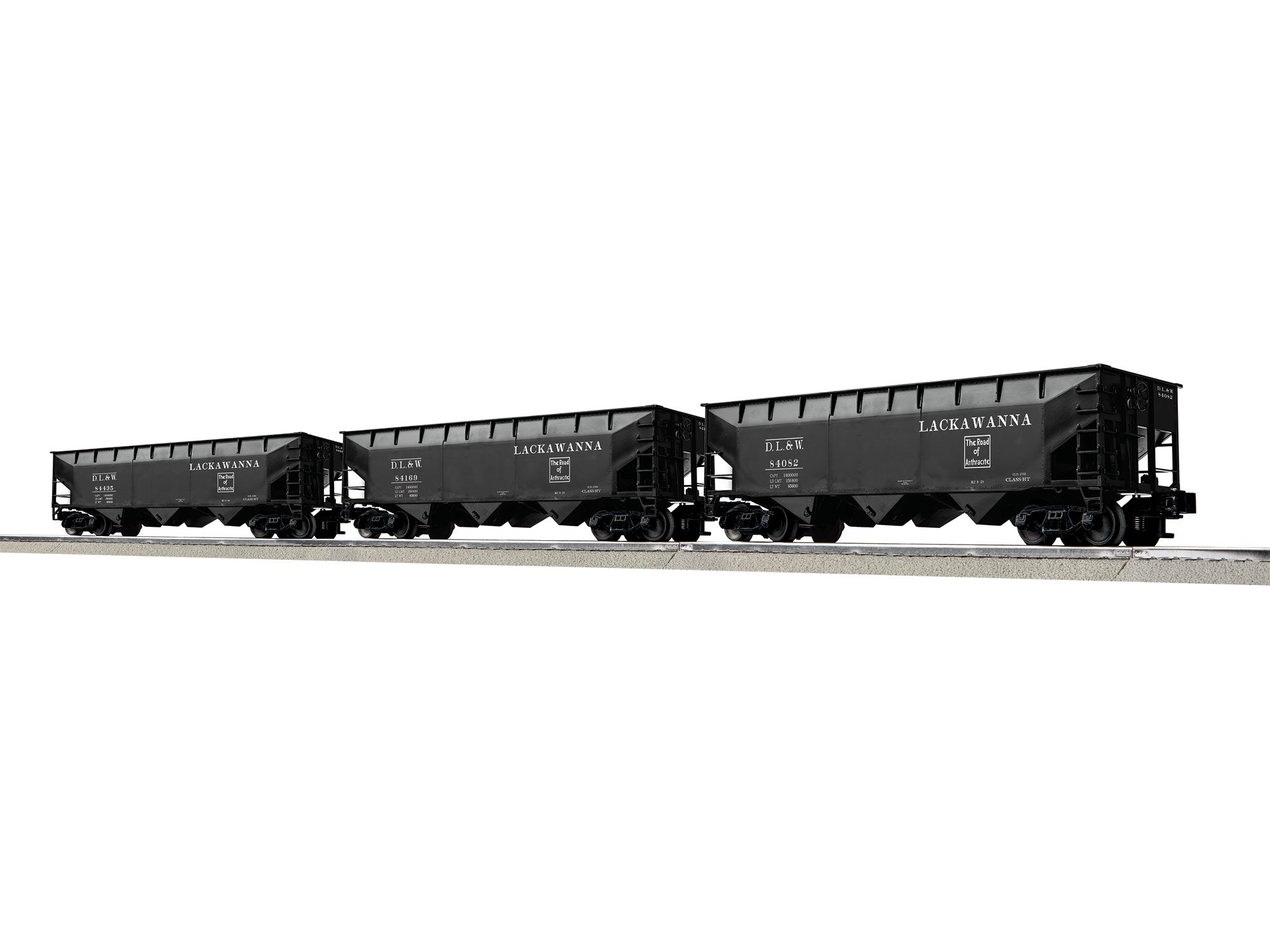Lionel 2642160 - 3-Bay AAR Hopper Car "Lackawanna" (3-Car) Set A