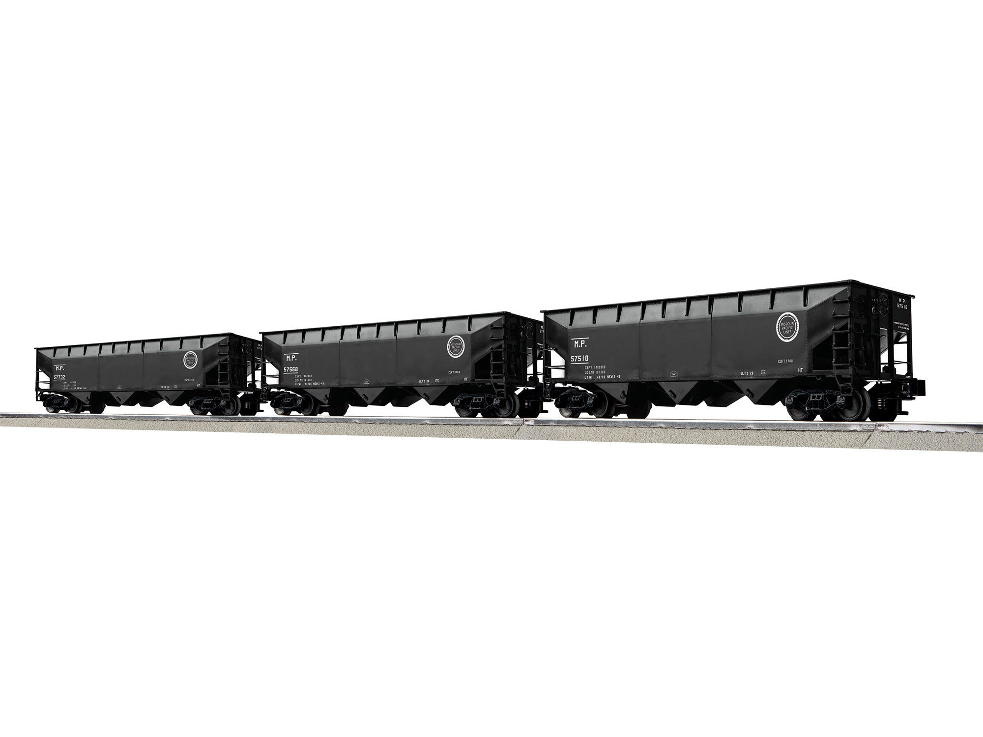 Lionel 2642170 - 3-Bay AAR Hopper Car "Missouri Pacific" (3-Car) Set A