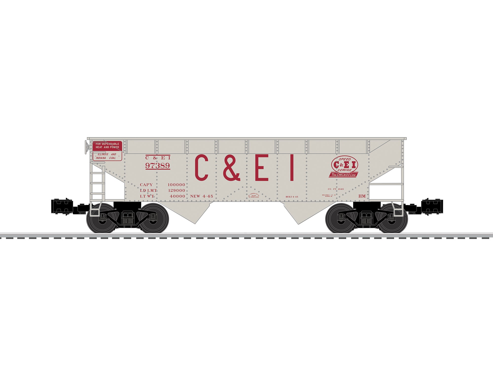 Lionel 2642210 - 2-Bay AAR Hopper Car "Chicago & Eastern Illinois" (3-Car)