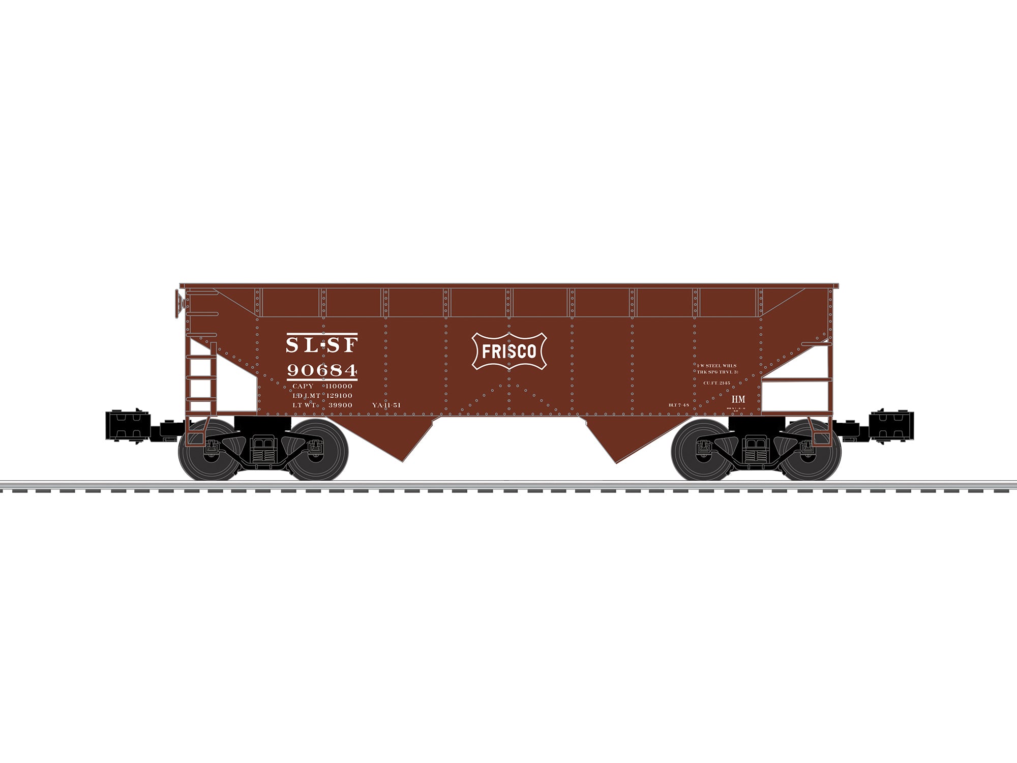 Lionel 2642220 - 2-Bay AAR Hopper Car "Frisco" (3-Car)