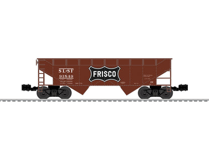 Lionel 2642225 - 2-Bay AAR Hopper Car "Frisco" (3-Car) Oxide - MrMuffin'sTrains