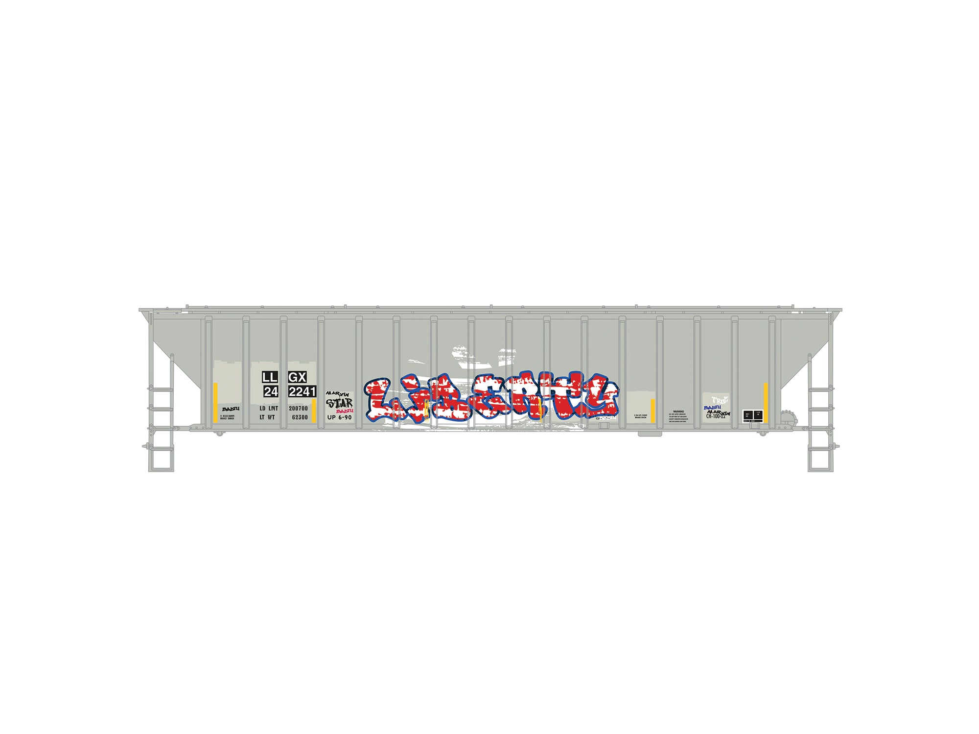 Lionel 2642241 - 4740 PS-2CD Hopper Car #264224 (Graffiti)