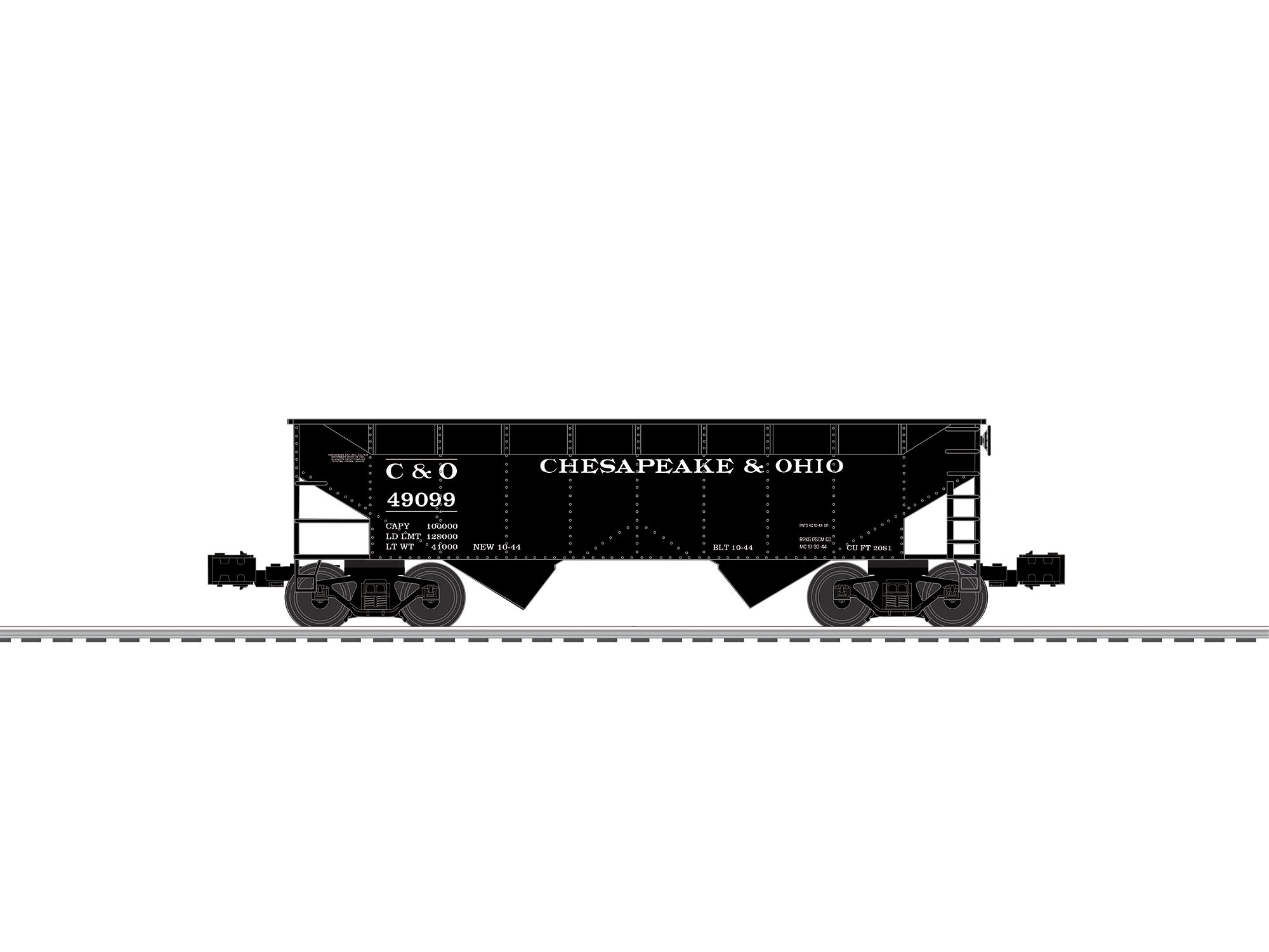 Lionel 2642300 - Chesapeake & Ohio 2 Bay Hopper 10-Pack