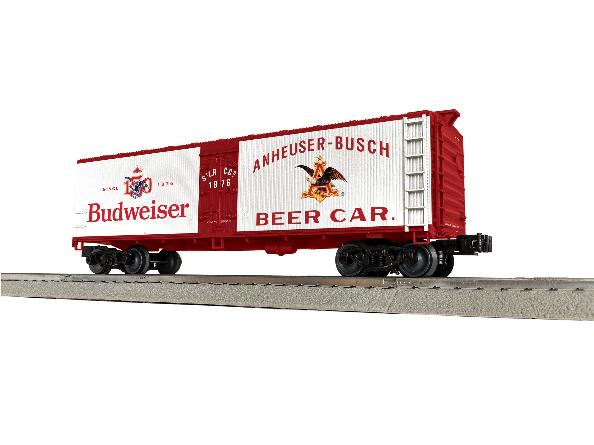 Lionel 2642310 - Anheuser-Busch - 150th Anniversary Woodside Reefer Car "Budweiser" #1876