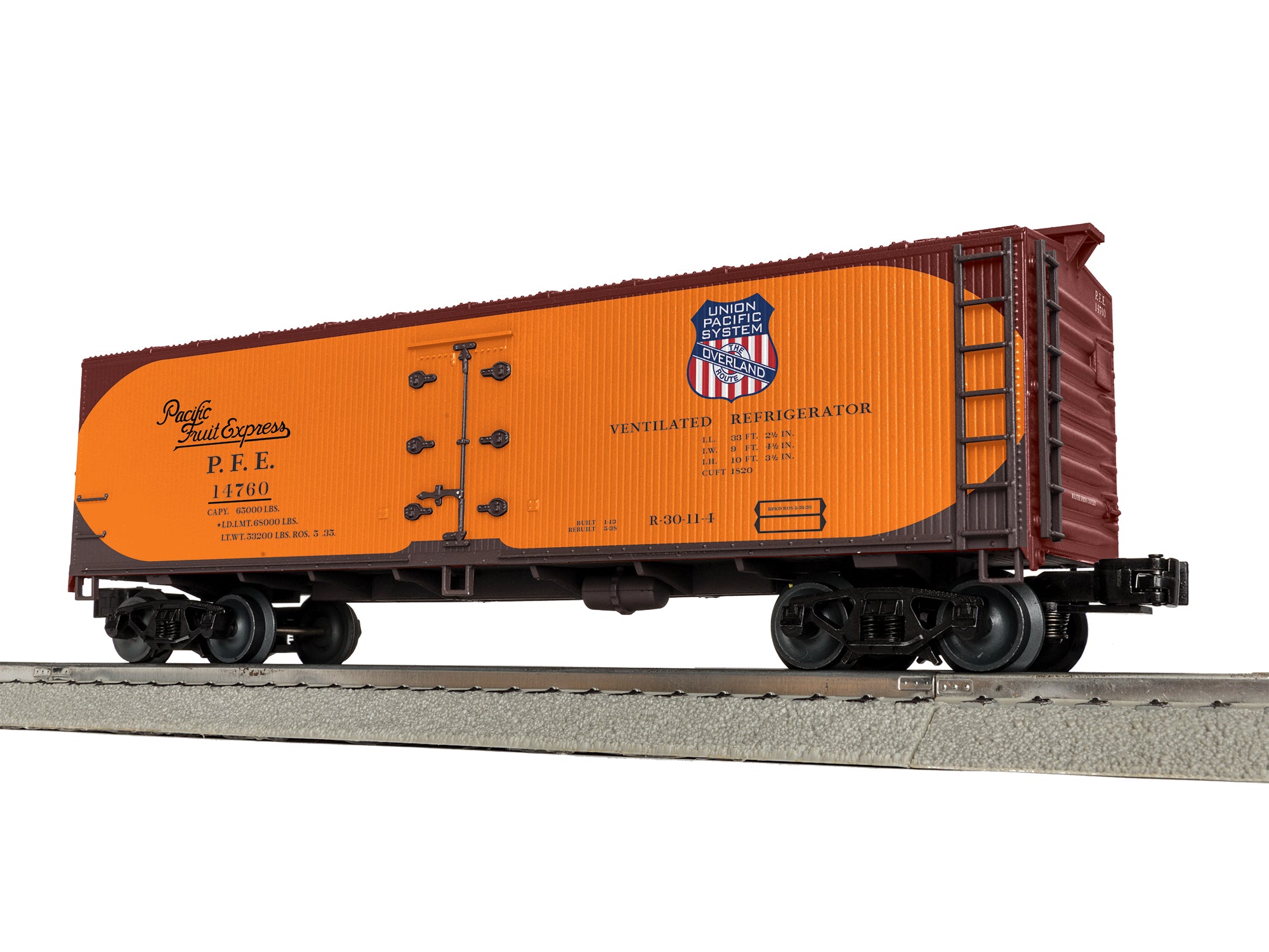 Lionel 2642362 - Woodside Reefer "Pacific Fruit Express" #14760